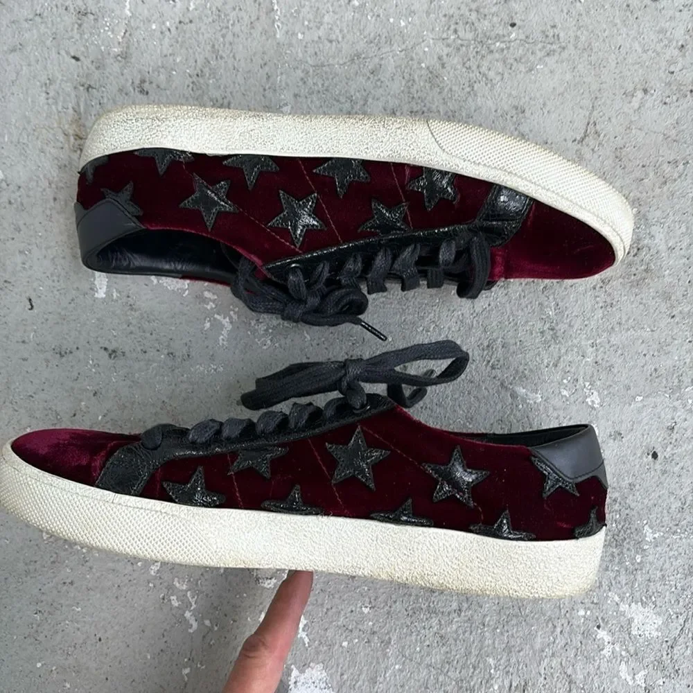 Velvet Saint Laurent sneakers